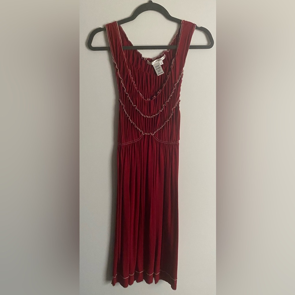 Max Studio Red Midi Dress